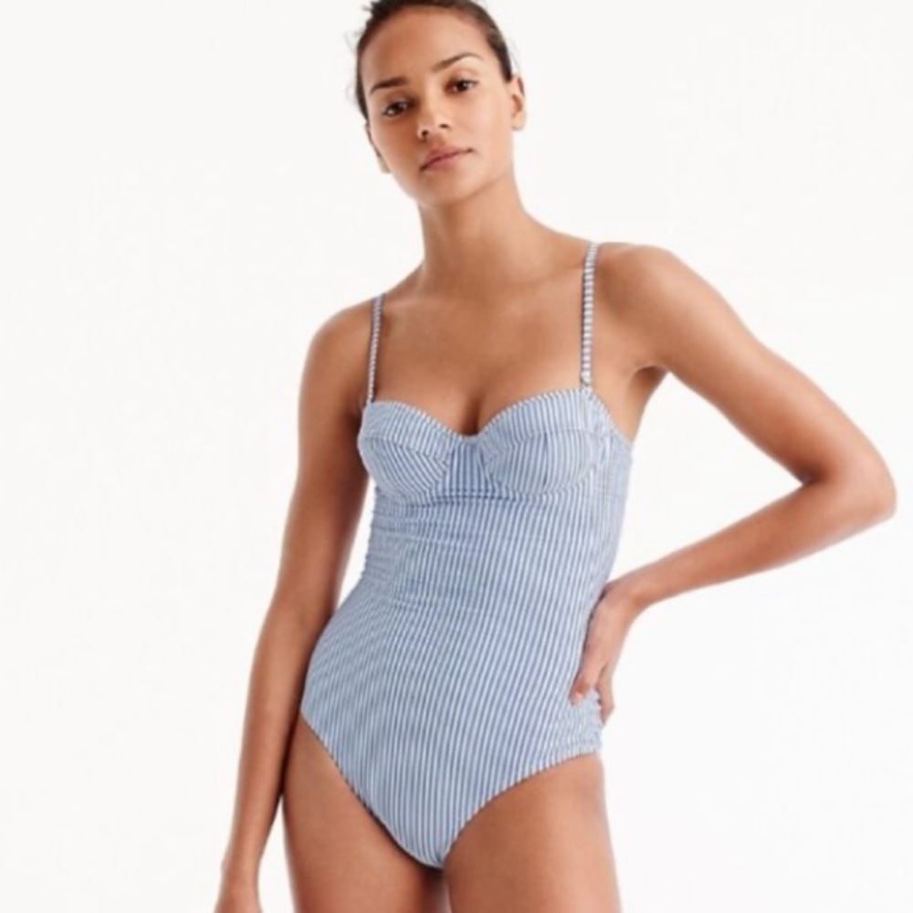 NEW J. Crew 0 convertible strap/strapless swimsuit